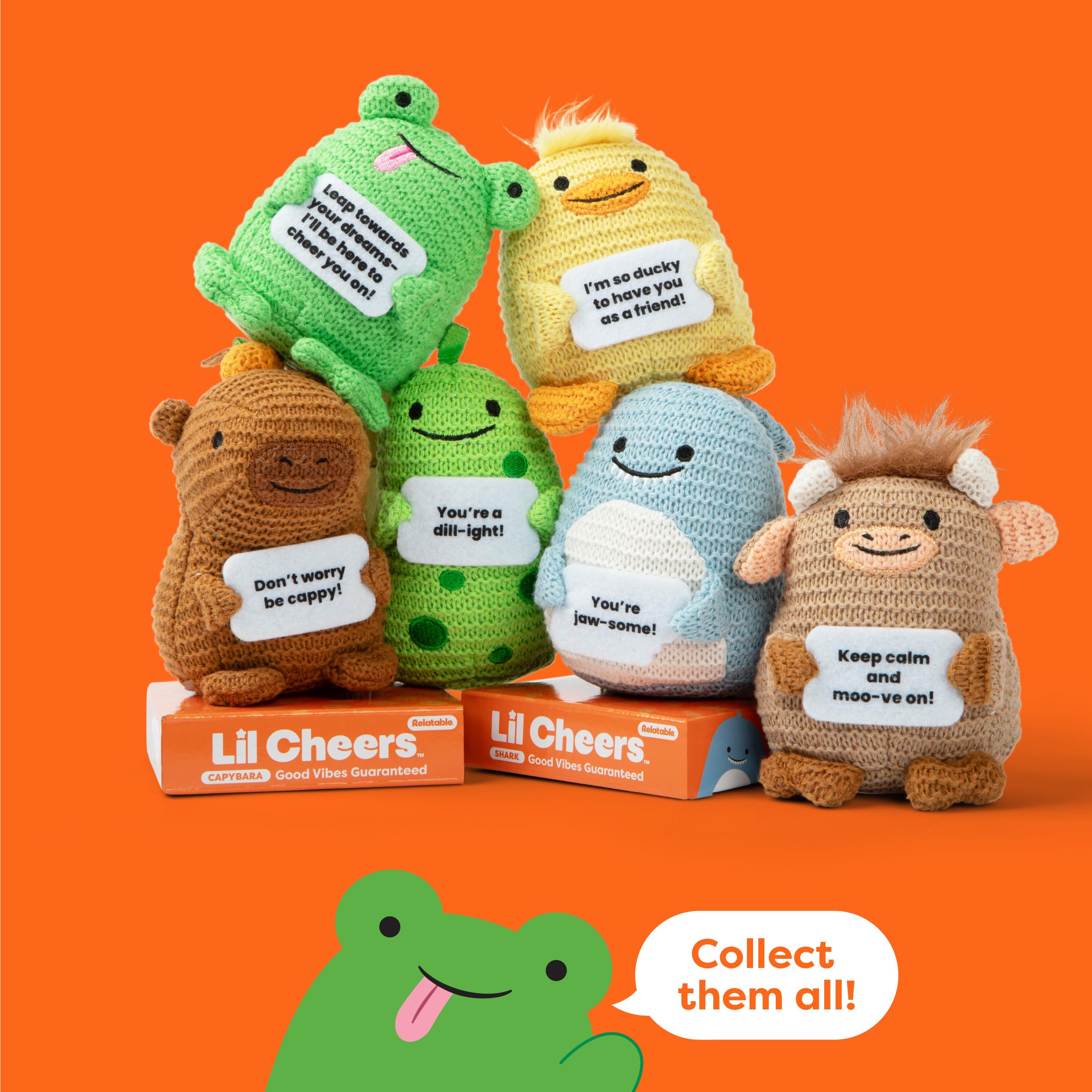 ハトリーズMILKY BOY CRYING FROG 30周年記念セット Amazon.com: Lil Cheers Frog By Relatable, The Uplifting Plush